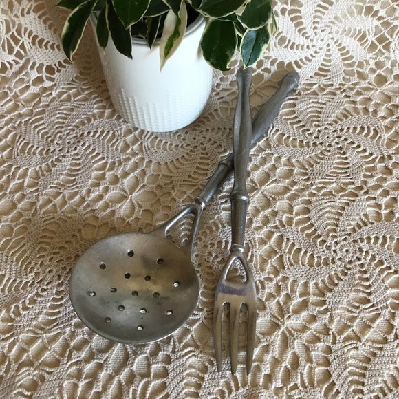 Fork and Spoon  Pewter Wilton-Columbia. - Picture 4 of 6